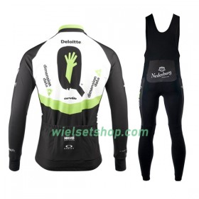 Fietskleding (Fietsshirt Lange Mouw + Lange Koersbroek) 2017 Dimension Data N001